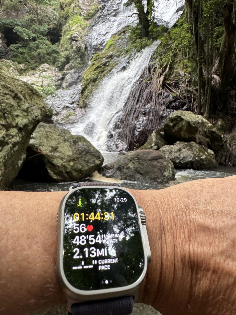 Apple Watch at water falls