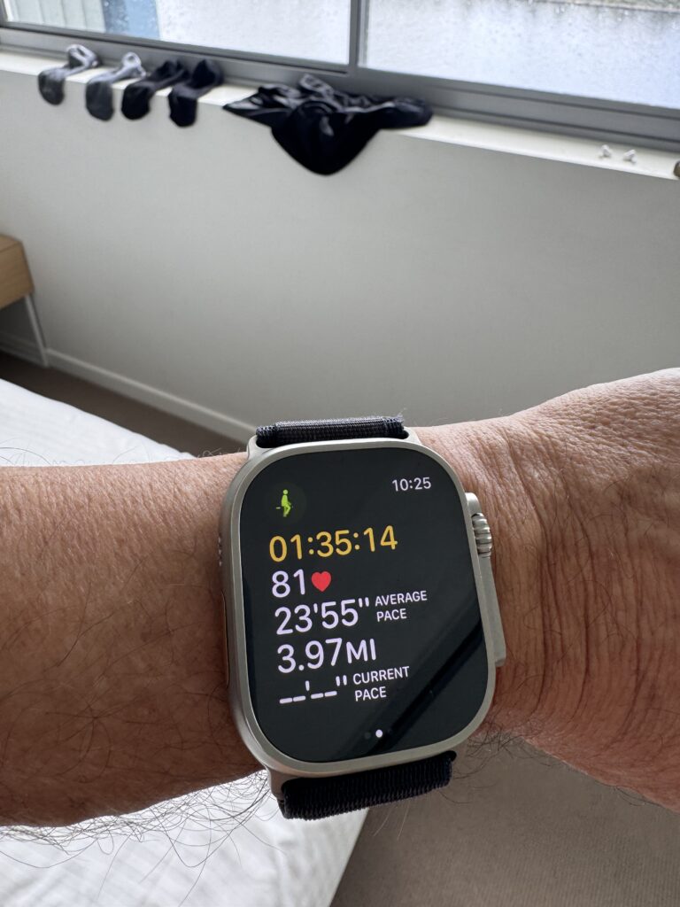 Apple Watch fitness screen