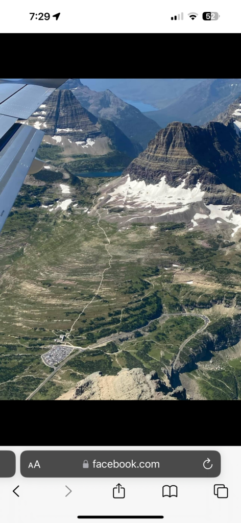 mountain views from plane