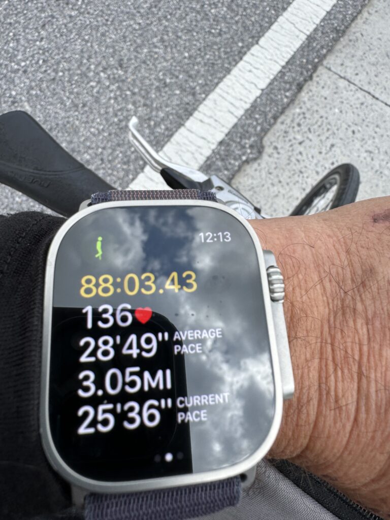 Apple Watch fitness screen