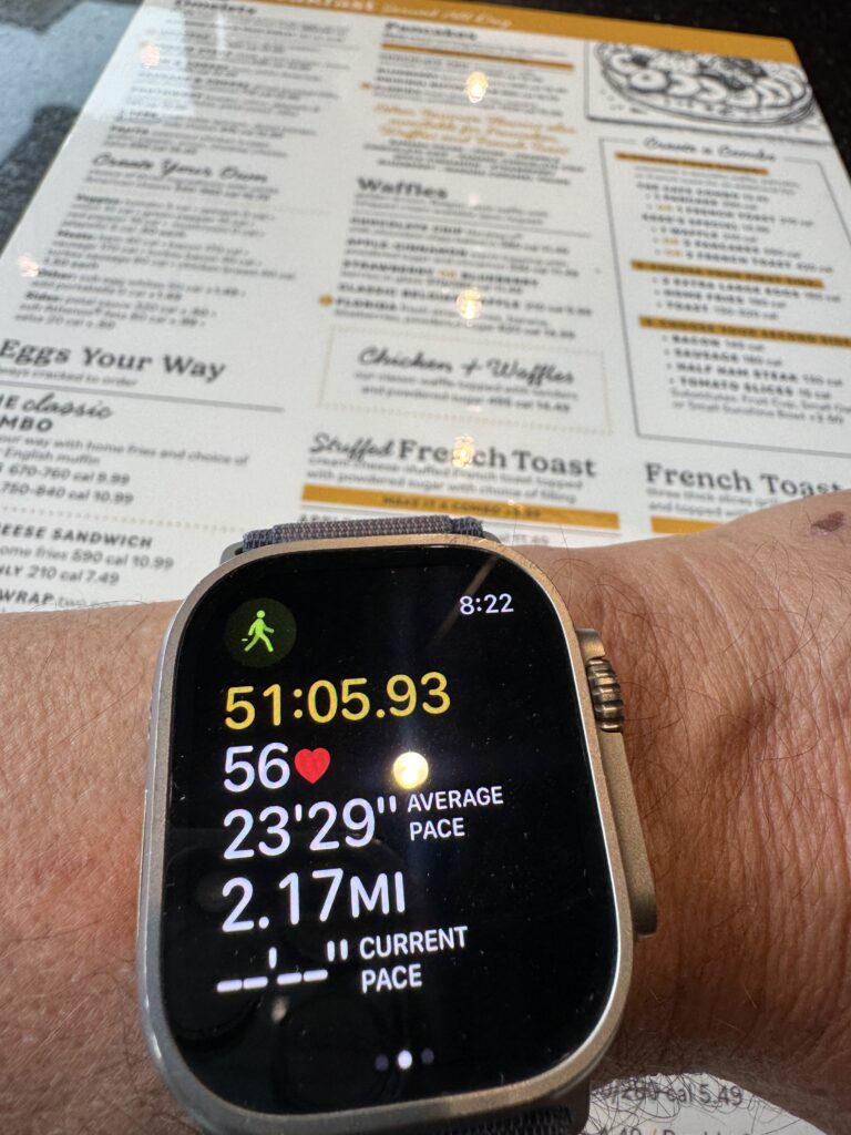 Apple Watch fitness screen