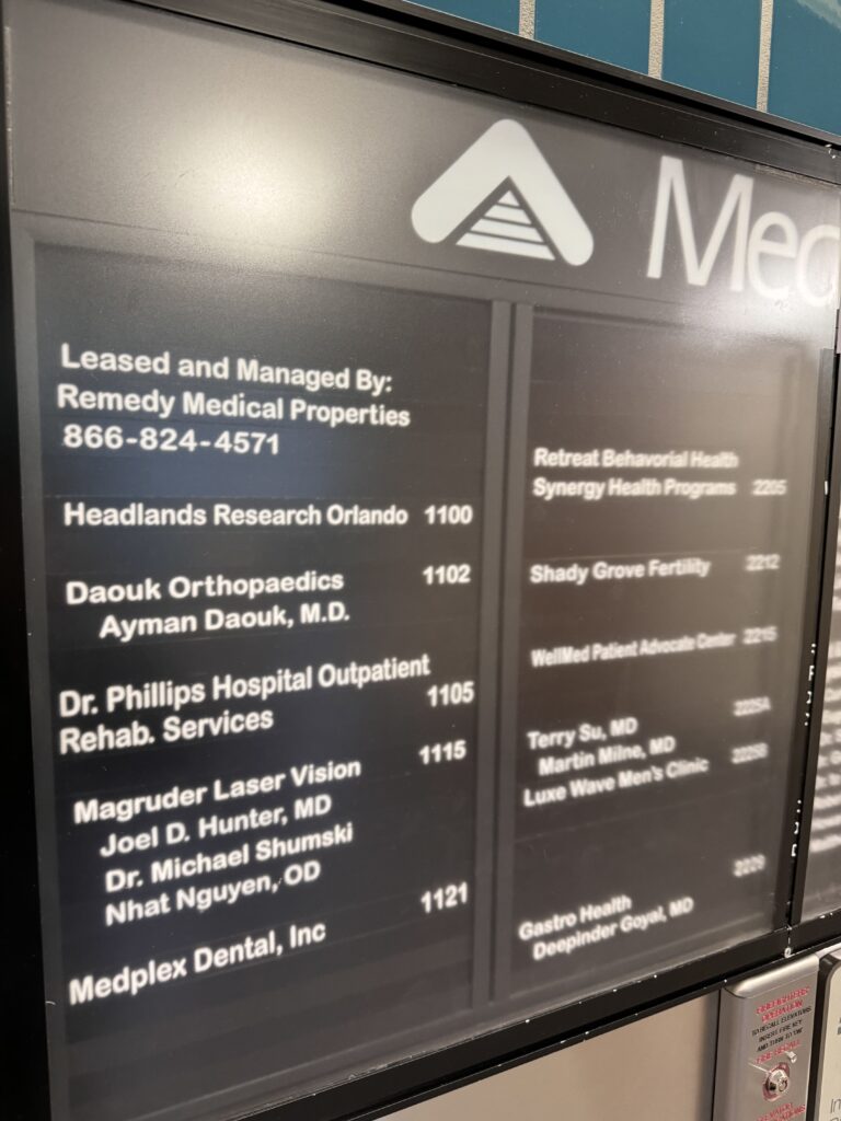 Medical office directory