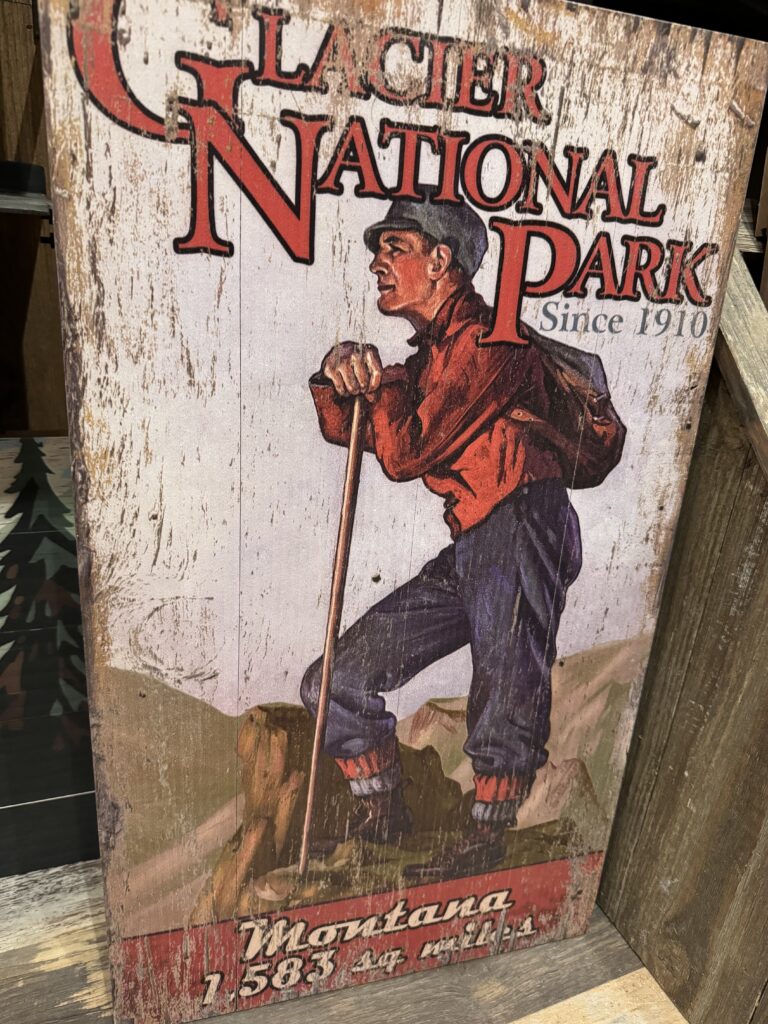 National Park wooden poster