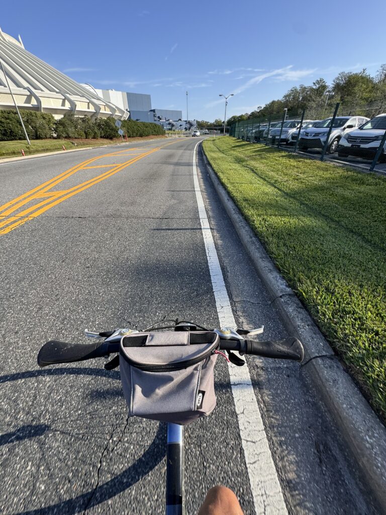 Someone Bicycling With no hands at Walt Disney World