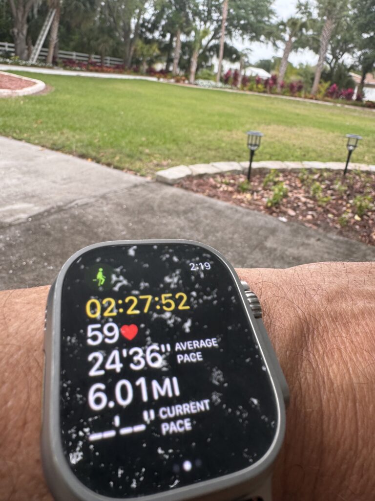 Apple Watch fitness screen