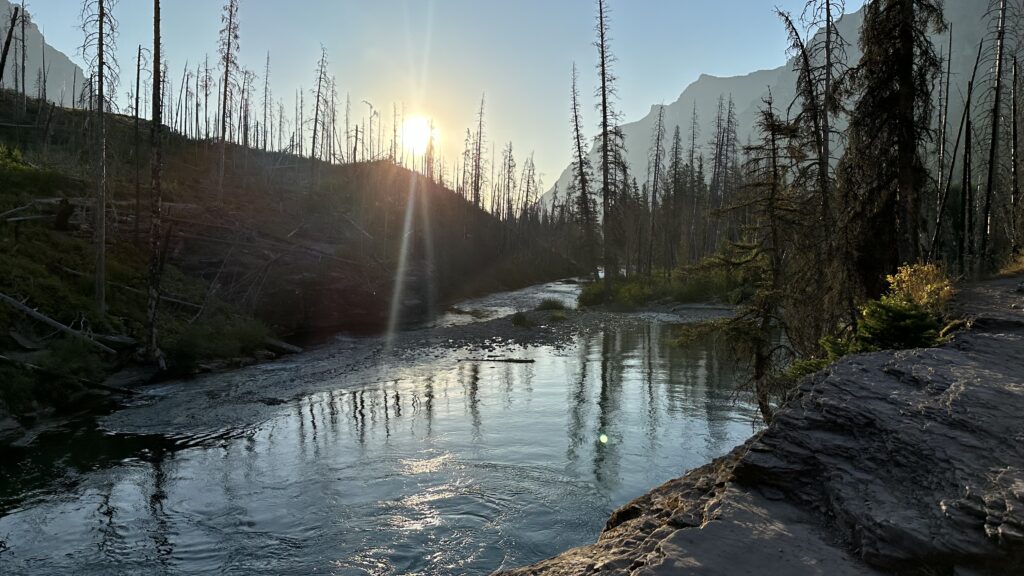 Mountain sunrise 