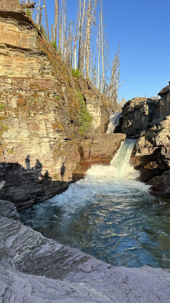 Mountain waterfall