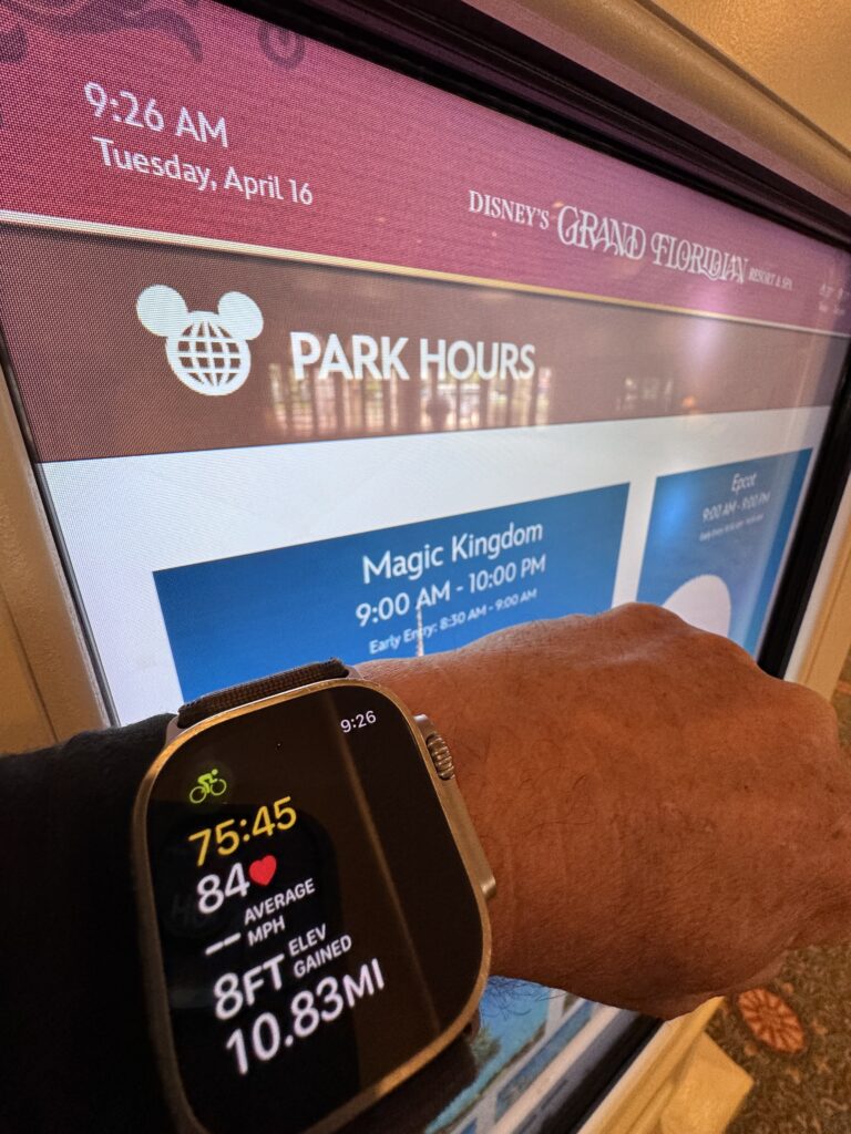 Apple Watch fitness screen