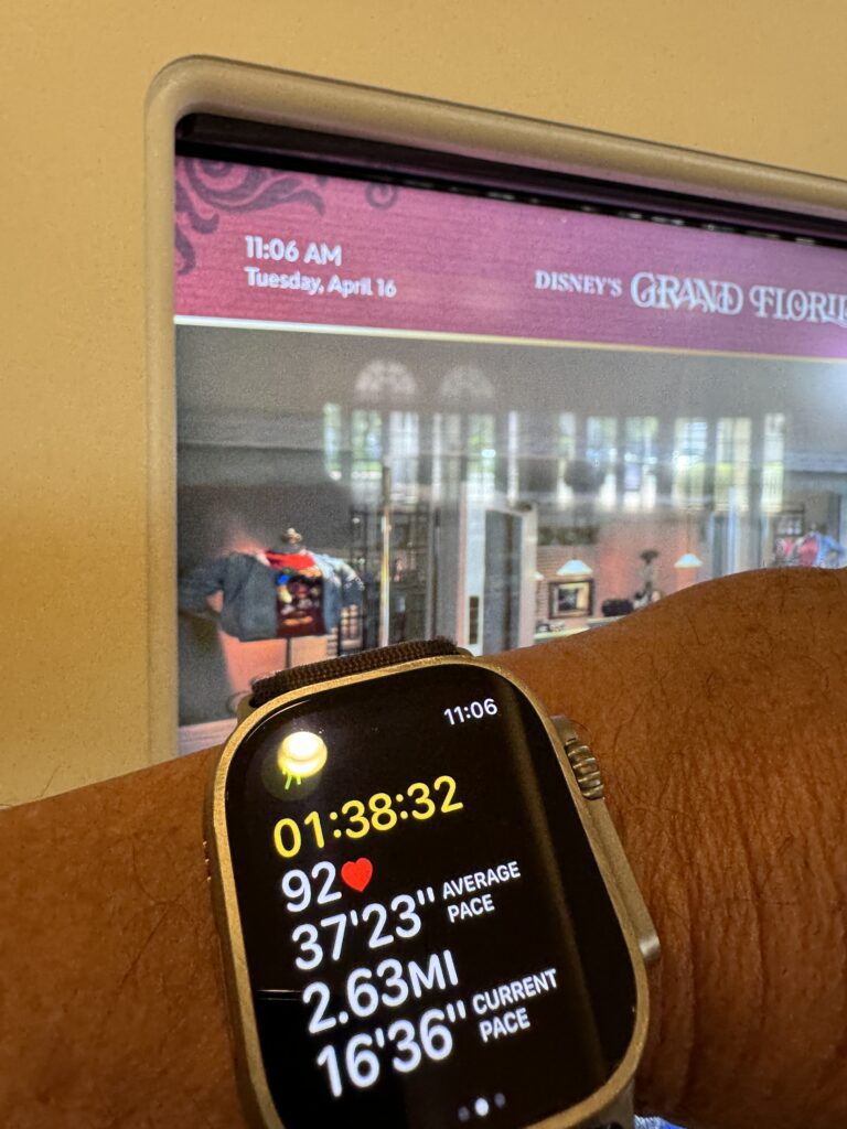 Apple Watch fitness screen