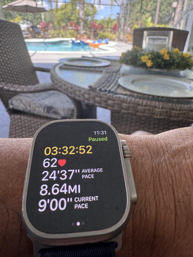 Apple Watch at pool