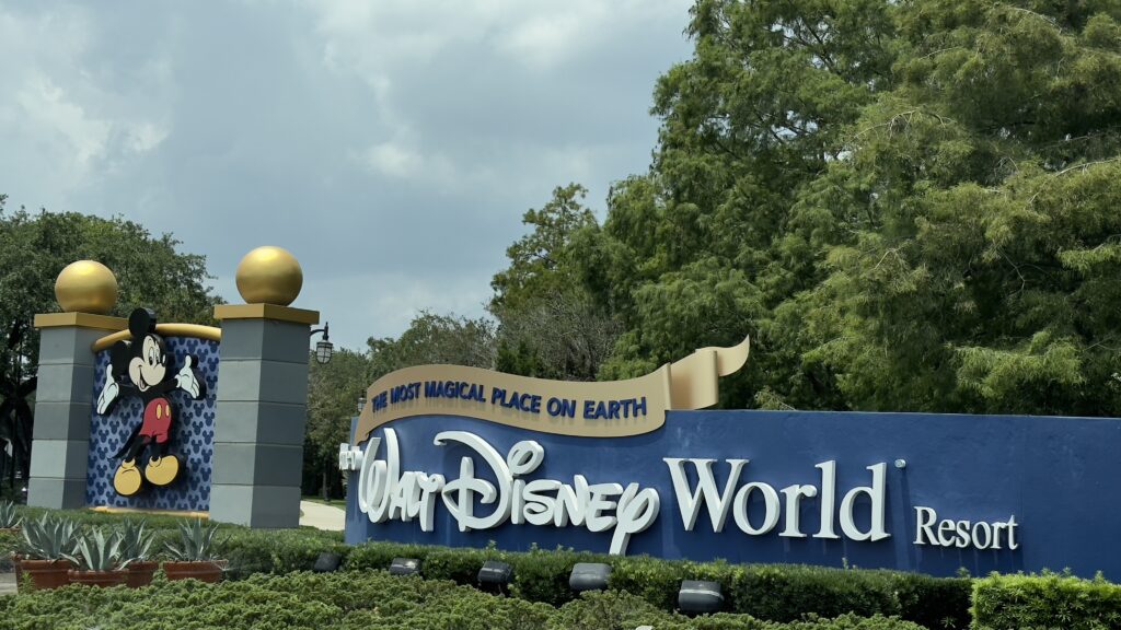 Disney world entrance sign