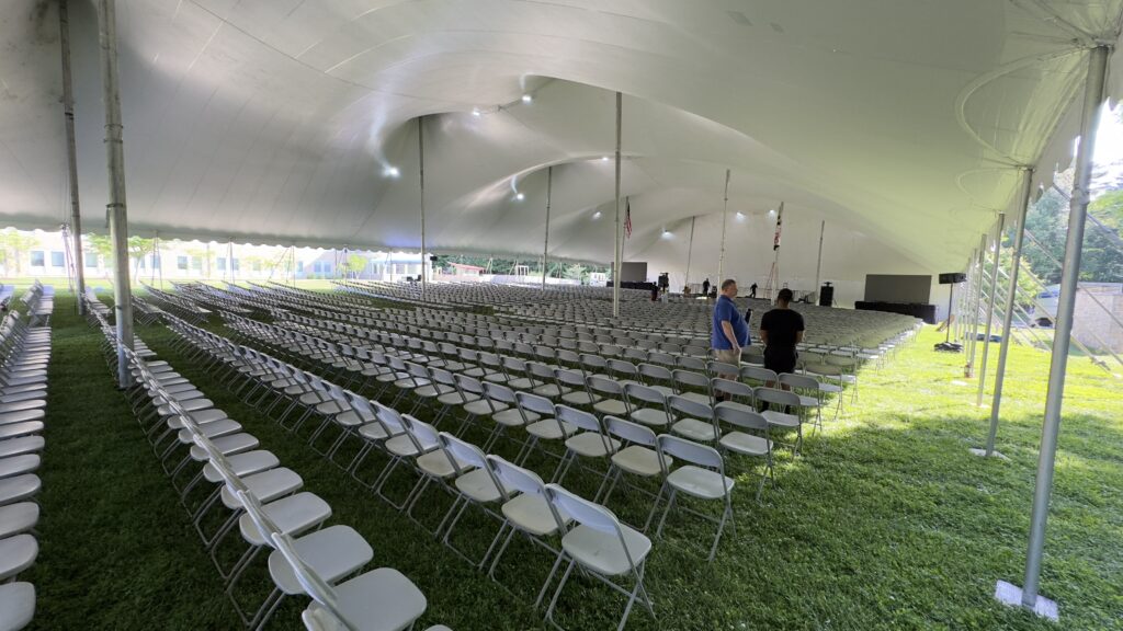 big outdoor event tent