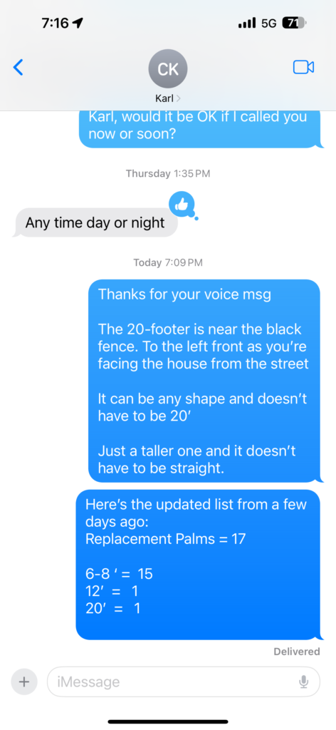 text thread screenshot