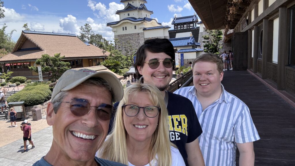 Family of four at Disney’s Epcot