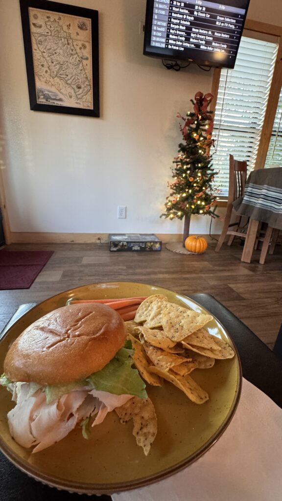 Play the food in our room with the TV