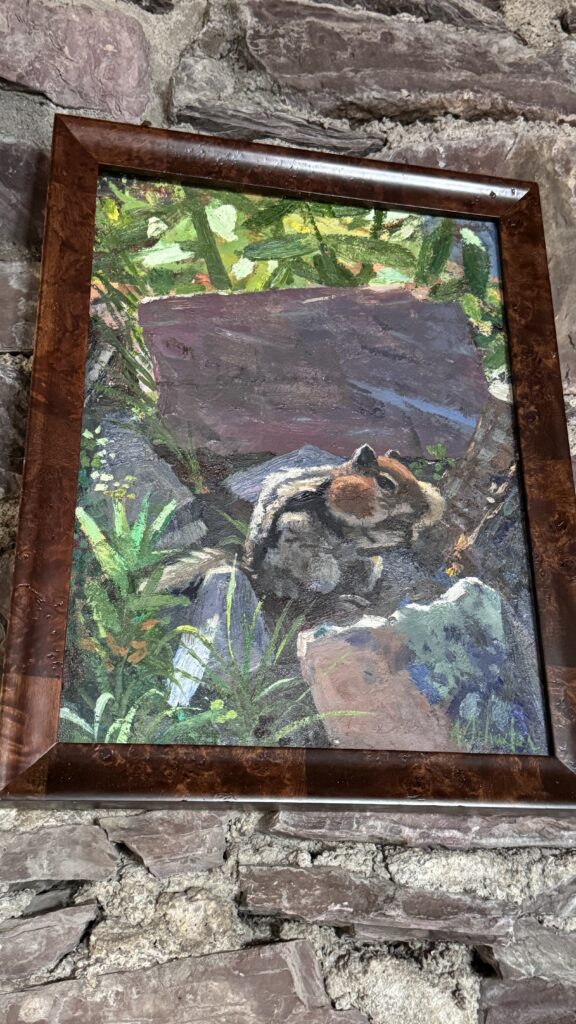 painting of chipmunk