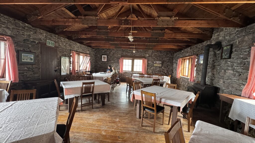 mountain chalet dining hall