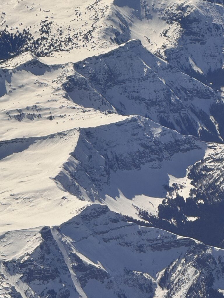 Snow-covered mountains