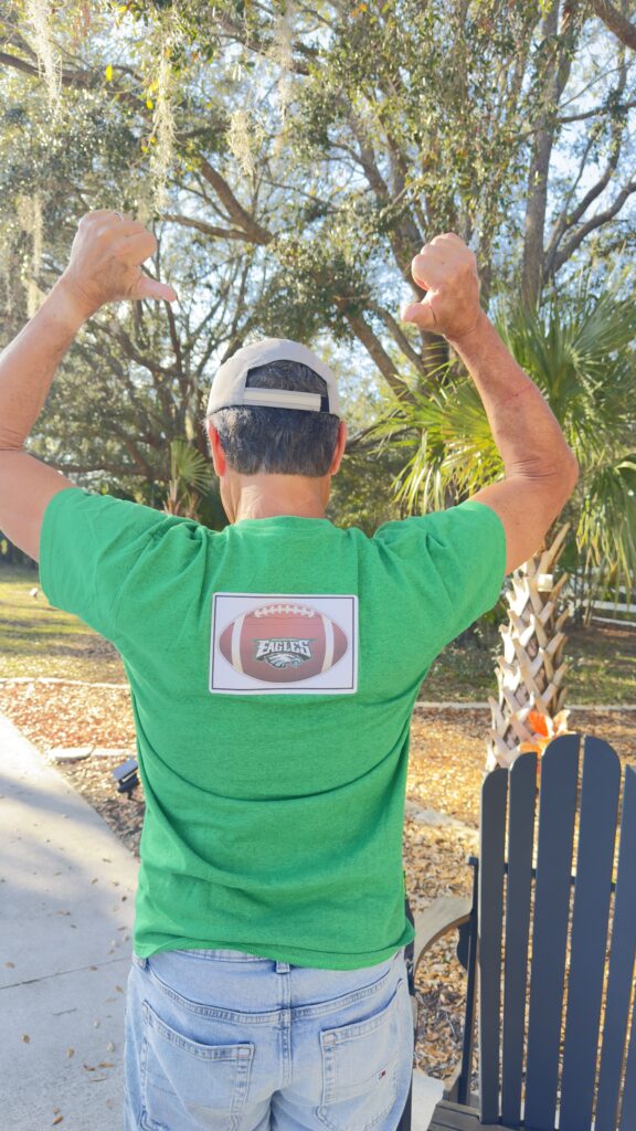 man in green t-shirt