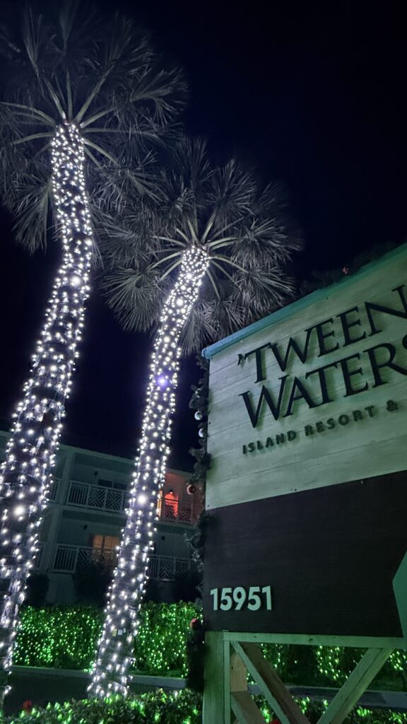 beach resort at Christmas 