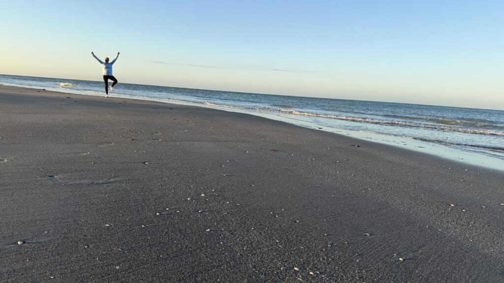 woman at beach