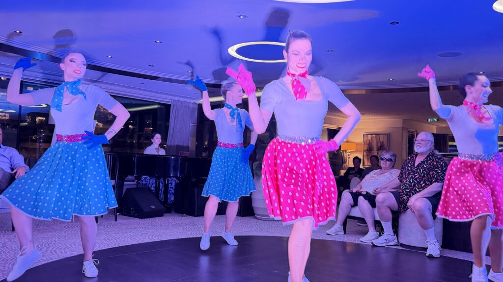 French dance show onboard a boat