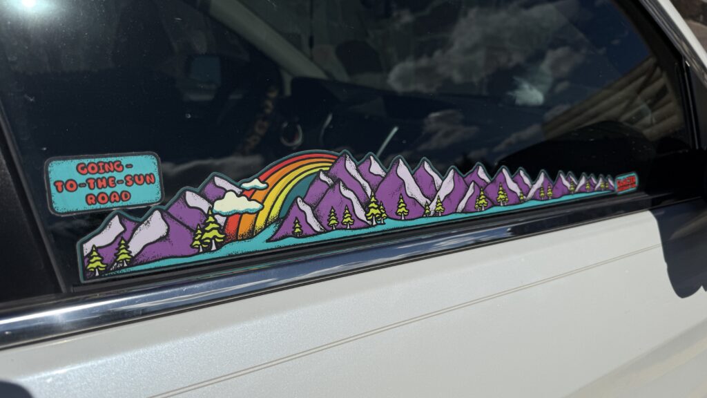 Glacier National Park car decal