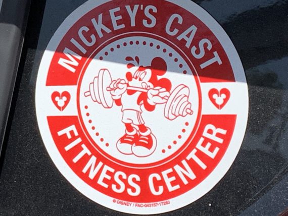 Mickey's Cast Fitness Center sticker